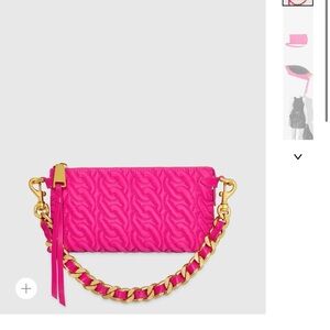Brand new Rebecca Minkoff fuschia gold chain crossbody